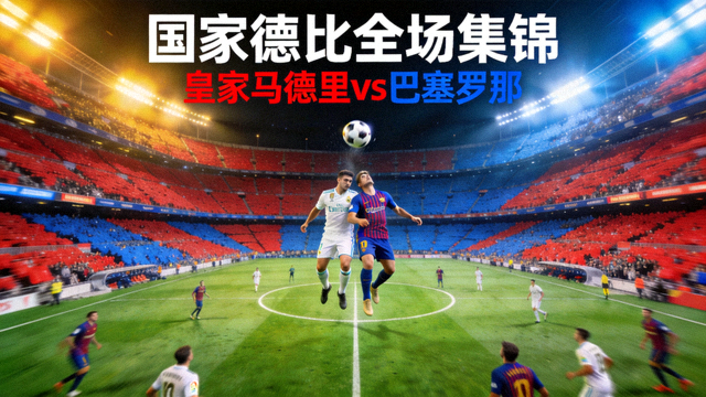 皇家马德里对阵巴塞罗那全场集锦封面图展示国家德比赛场